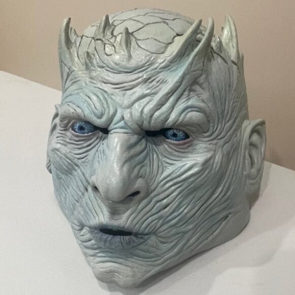 GAME OF THRONES NIGHT KING LATEX MASK ADULT SIZE REALISTIC GOTHIC COLLECTIBLE - Picture 14 of 16